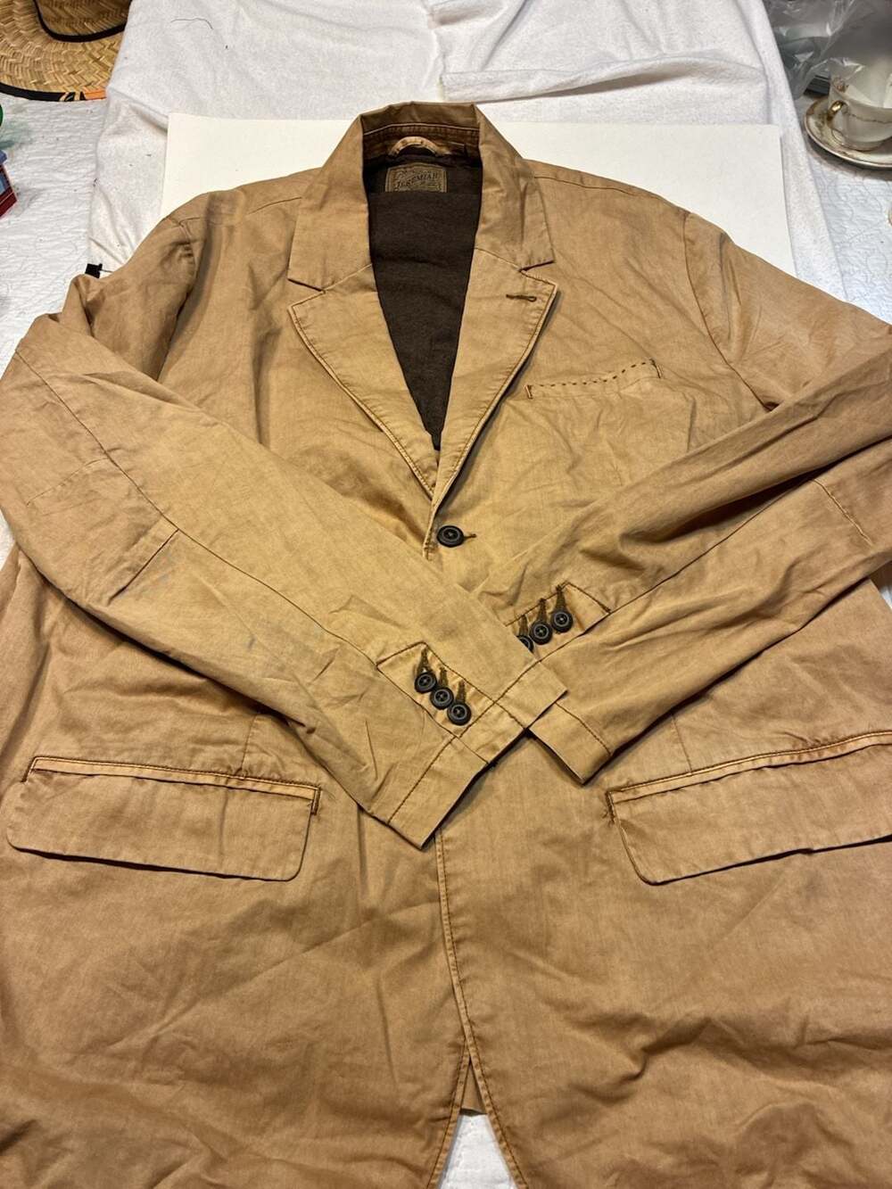 Jeremiah American Legacy Men's Tan Canvas Blazer Jacket